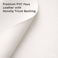 PVC Leather Cream Table Runner (Pack of 1)
