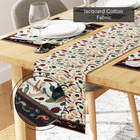 Cotton Chilies Table Runner+Placemat (Pack of 5)