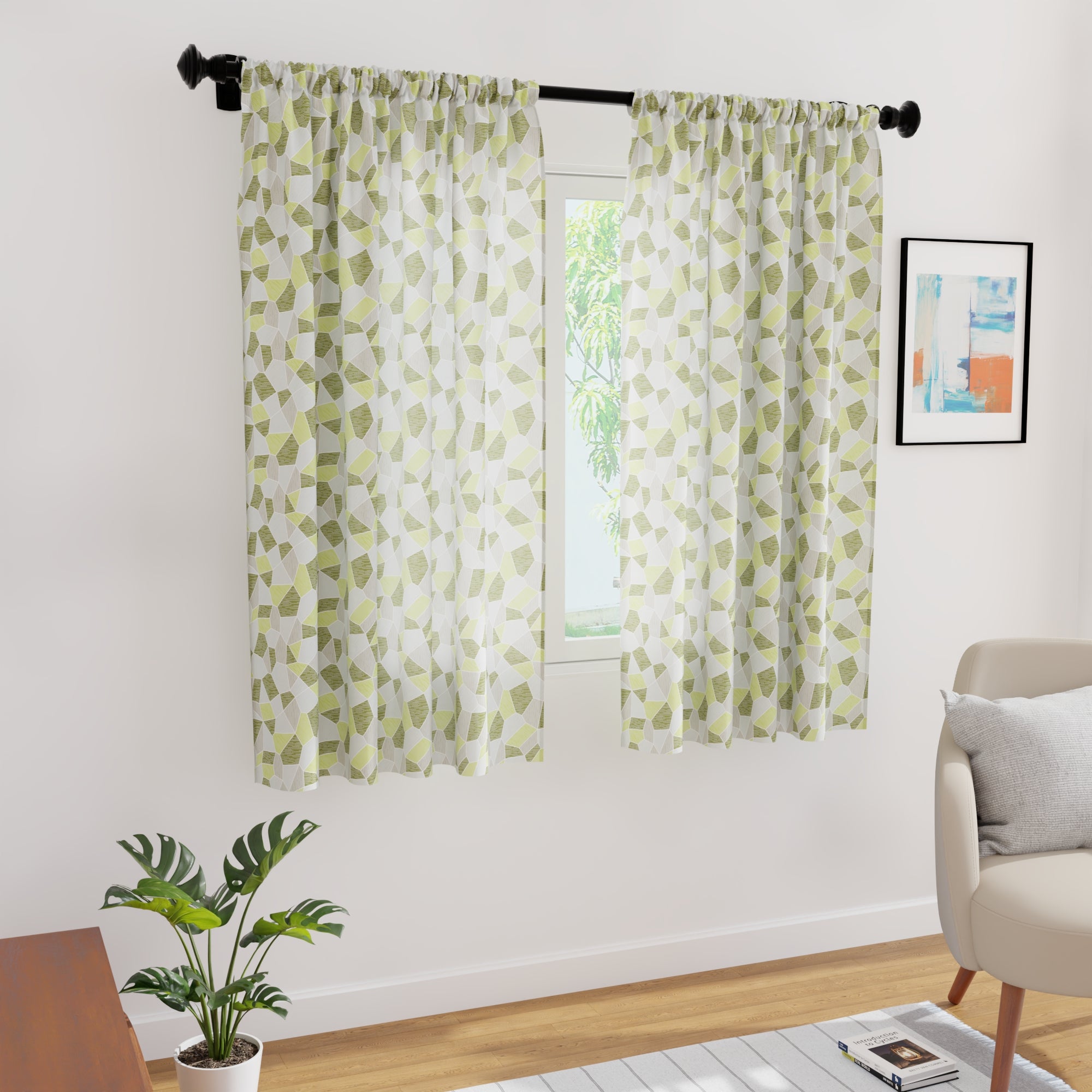 Micro G1 Lemon Curtain (Pack of 2)