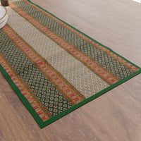 Madur Kathi Green Table Runner+Placemat (Pack of 7)