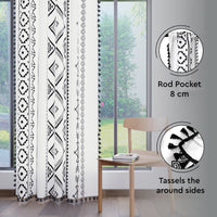 Polyester Boho Panel Curtain (Pack of 2)