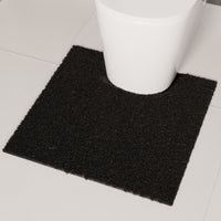 Cotton Black Bathmat (Pack of 2)