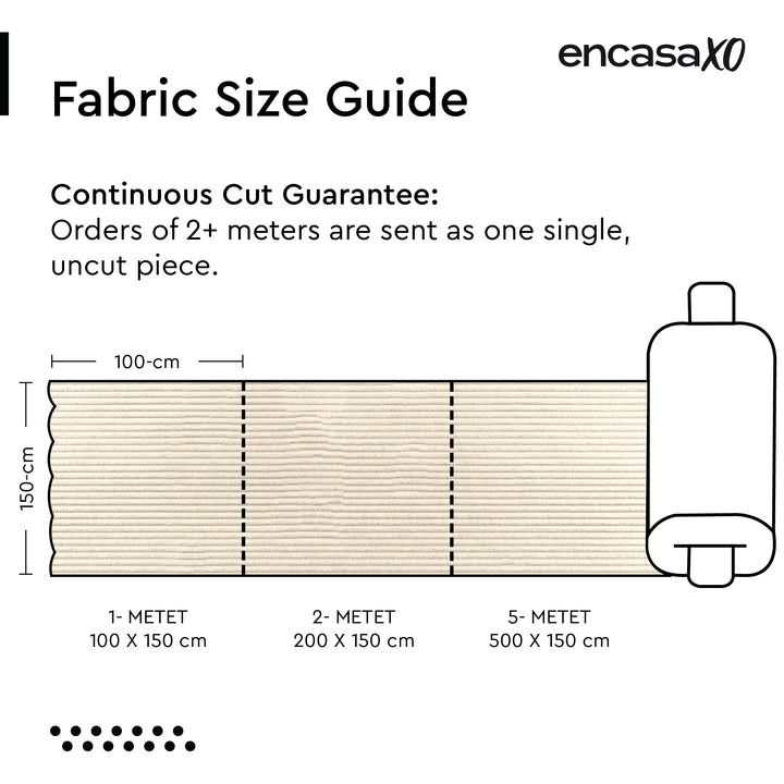 Corduroy Fabric by the Meter, 59" Wide Premium 238 GSM Polyester Upholstery & Sewing Material, Soft Ribbed Fabric for Sofa/Cushion Covers, Trousers, Curtains & DIY Crafts