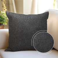 Jute Cherry Black Cushion Cover (Pack of 2)