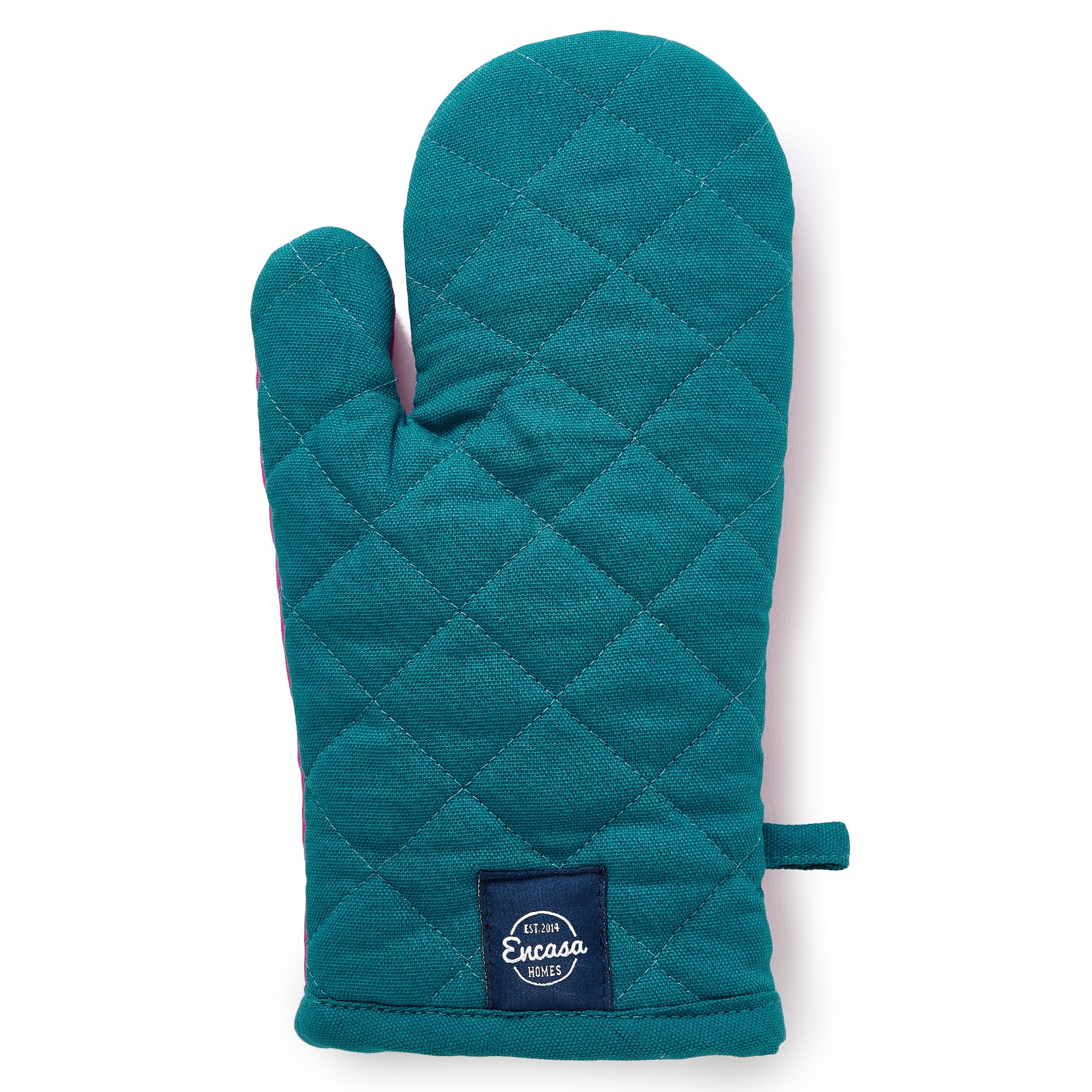 Cotton Azul Blue Oven Gloves (Pack of 2)
