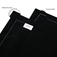 Cotton Black Table Runner (Pack of 1)