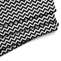 20s Sheeting Black Chevron Fabric (1 Meter)