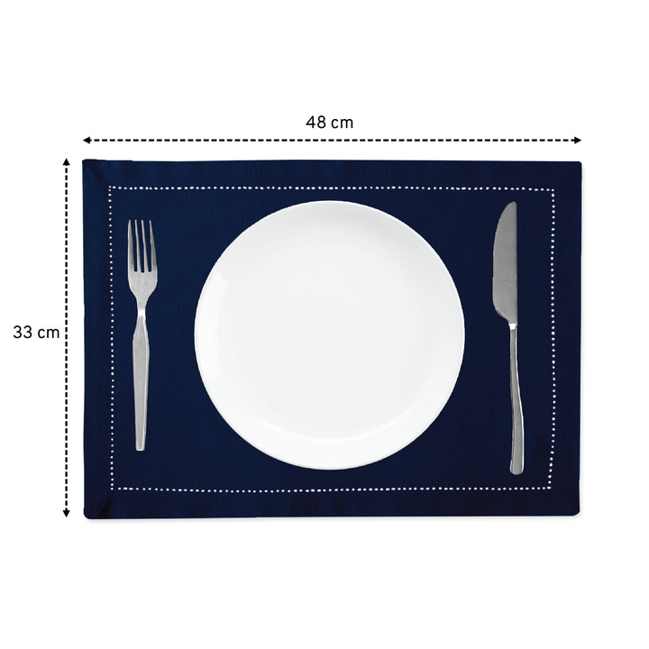 Cotton Scotch Blue Placemat (Pack of 4)