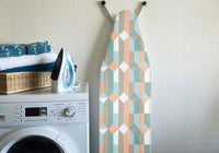 20s Sheeting - Silver Blocks Ironing Board Cover (Pack of 1)