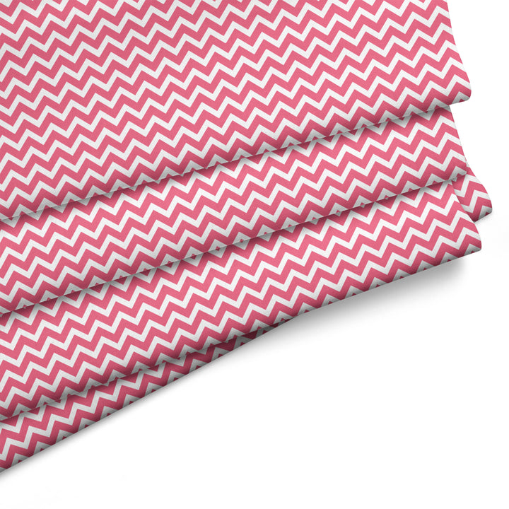 20s Sheeting Pink Chevron Fabric (1 Meter)