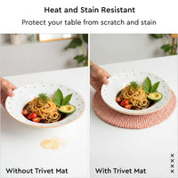 Cotton Coral Multi Combo Trivet
