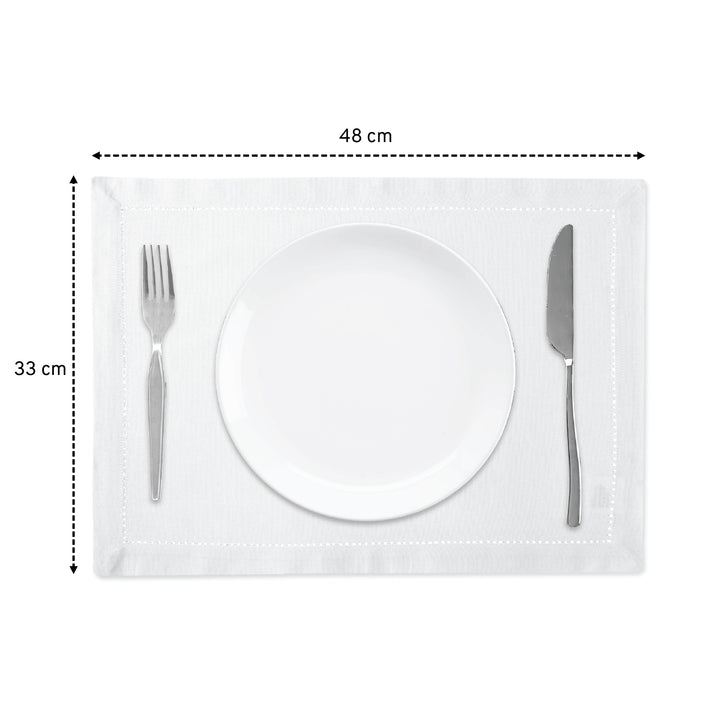 Cotton White Placemat (Pack of 4)