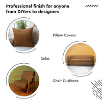 Quilted Polyester Fabric Brown Fabric