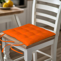 Cotton Orange Chairpad (Pack of 2)