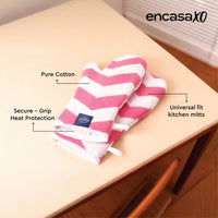 20s Sheeting ZZ Magenta Oven Gloves (Pack of 2)