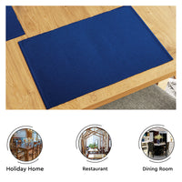 Cotton Franca Blue Table Runner+Placemat (Pack of 5)