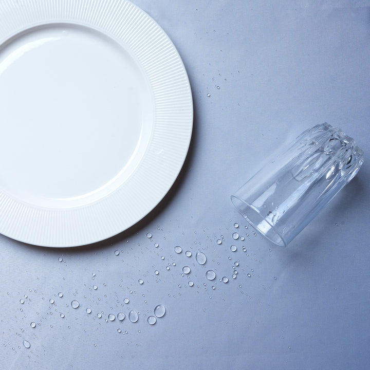 Polyester Blue Table Cloth (Pack of 1)