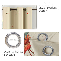 Blackout J2 Beige Curtain (Pack of 2)