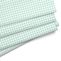 20s Sheeting Light Green Checks Fabric (1 Meter)