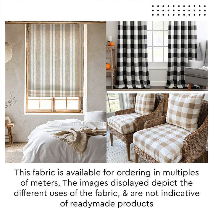 Furnishing Fabric by meter 150 cm (60 inch) | Woven Cotton Sofa Chair Unstitched Cloth Material for Curtain, Cushion, Upholstery, Bedcover