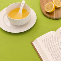 Cotton Lime Green Table Cloth (Pack of 1)
