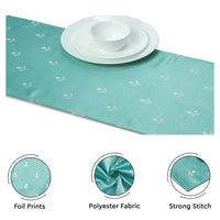 Blackout Buti Teal Table Runner (Pack of 1)