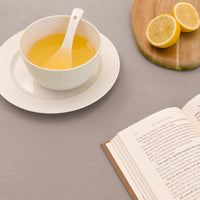 Cotton Beige Table Cloth (Pack of 1)