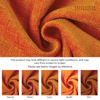 Chenille Orange Table Runner