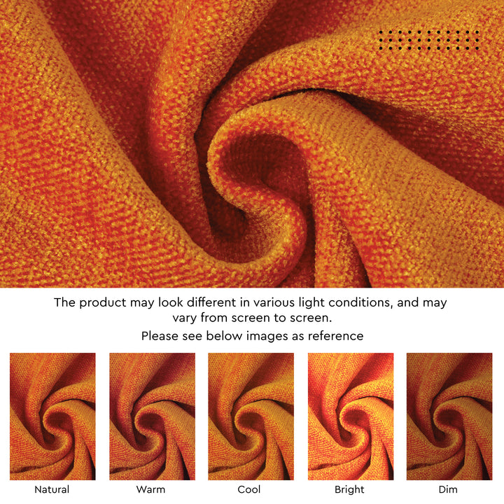 Chenille Orange Table Runner