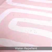 Polyester Boho Maze Pink Shower Curtain (Pack of 1)