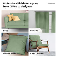 Mercerised Cotton Canvas Fabric, 100x150 cm Wide | Sold by the Metre, Cut to Length | Fabric For Cushions, Sofa Covers, Light Upholstery, Embroidery, Dress Material