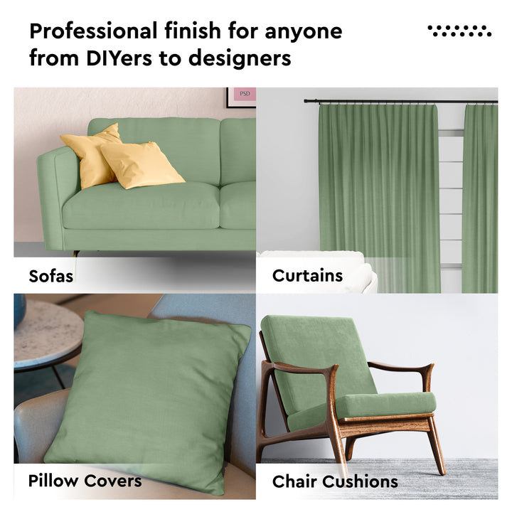 Mercerised Cotton Canvas Fabric, 100x150 cm Wide | Sold by the Metre, Cut to Length | Fabric For Cushions, Sofa Covers, Light Upholstery, Embroidery, Dress Material