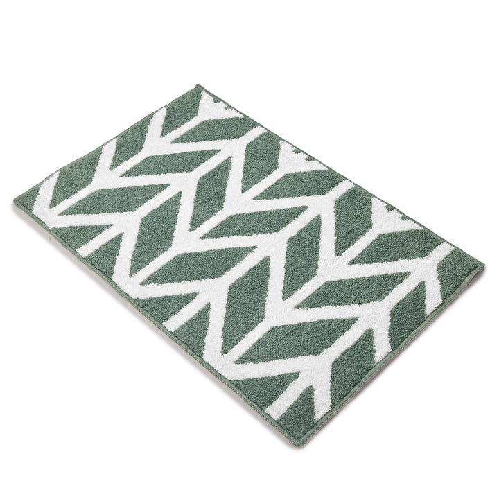 Microfibre Sage Green Bathmat (Pack of 1)