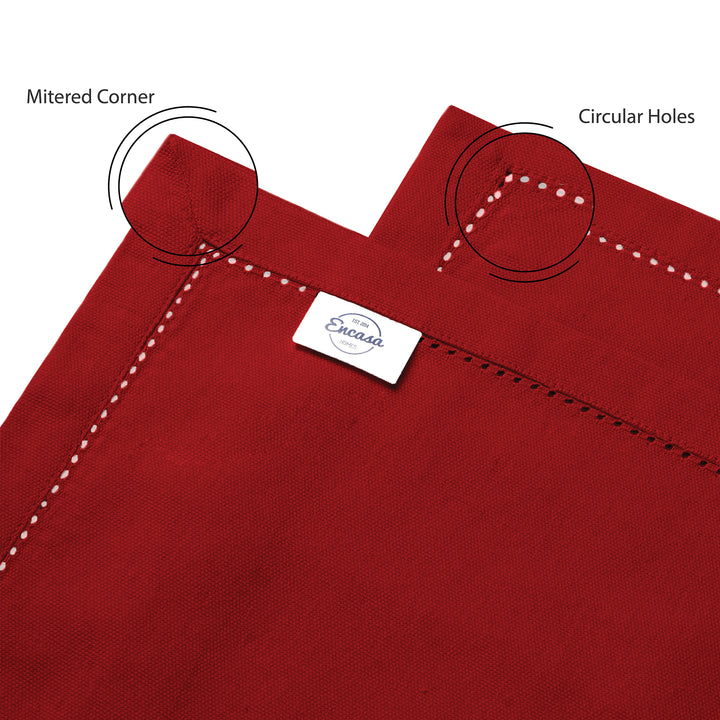 Cotton Red Table Runner (Pack of 1)