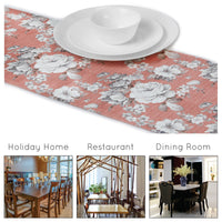 Blackout Polyester F4 English Rose Table Runner (Pack of 1)
