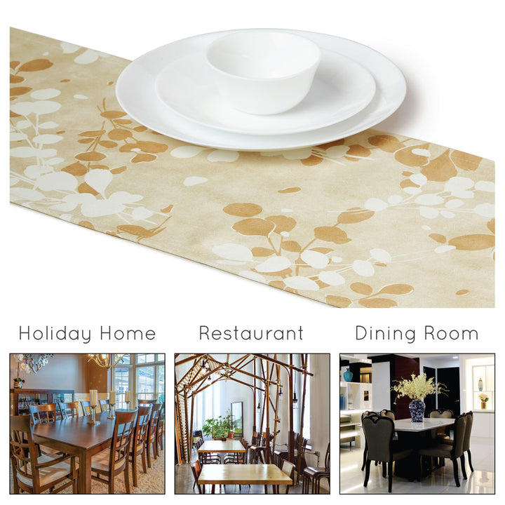 Blackout Polyester L2 Brown Table Runner (Pack of 1)