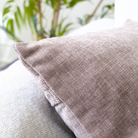 Chenille Solid Dusty Brown Cushion Cover (Pack of 1)