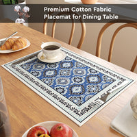 Cotton Indigo-03 Placemat (Pack of 6)