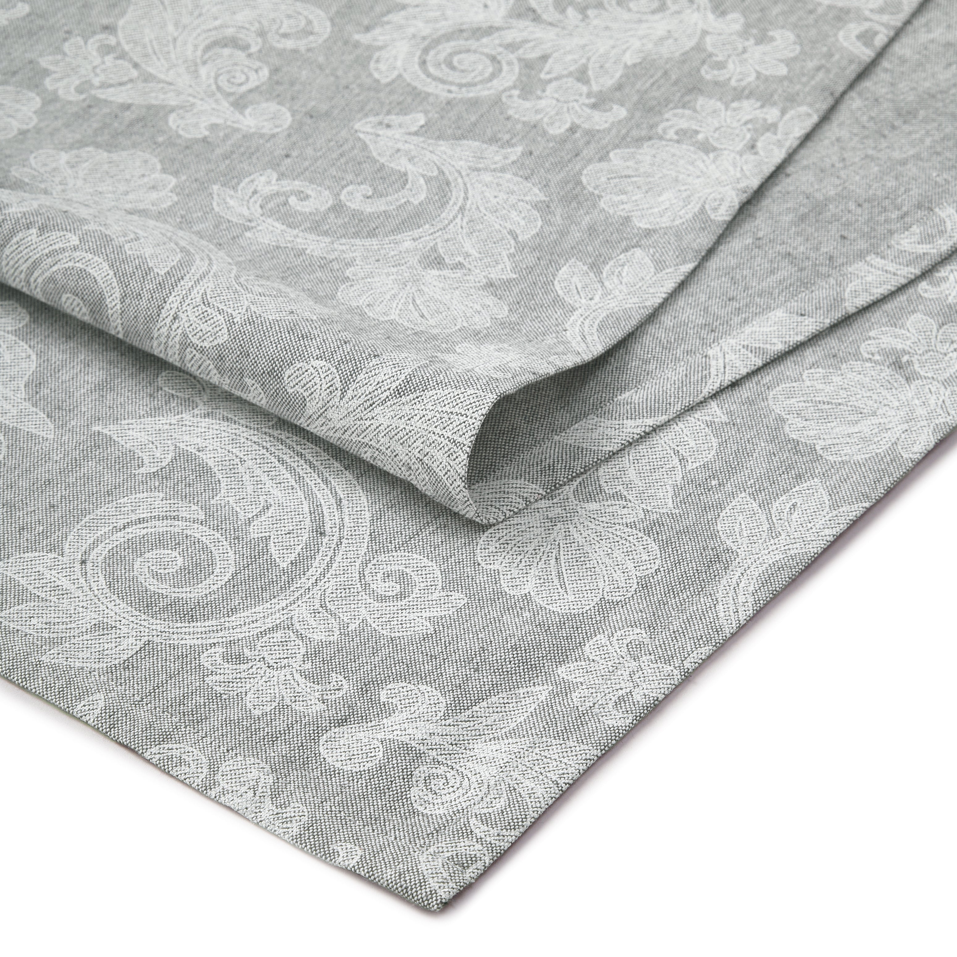 Cotton Grey Table Runner (Pack of 1)