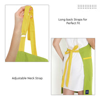 Cotton Lime Green Apron (Pack of 1)