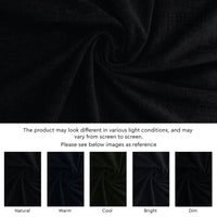 Chenille Black Table Runner