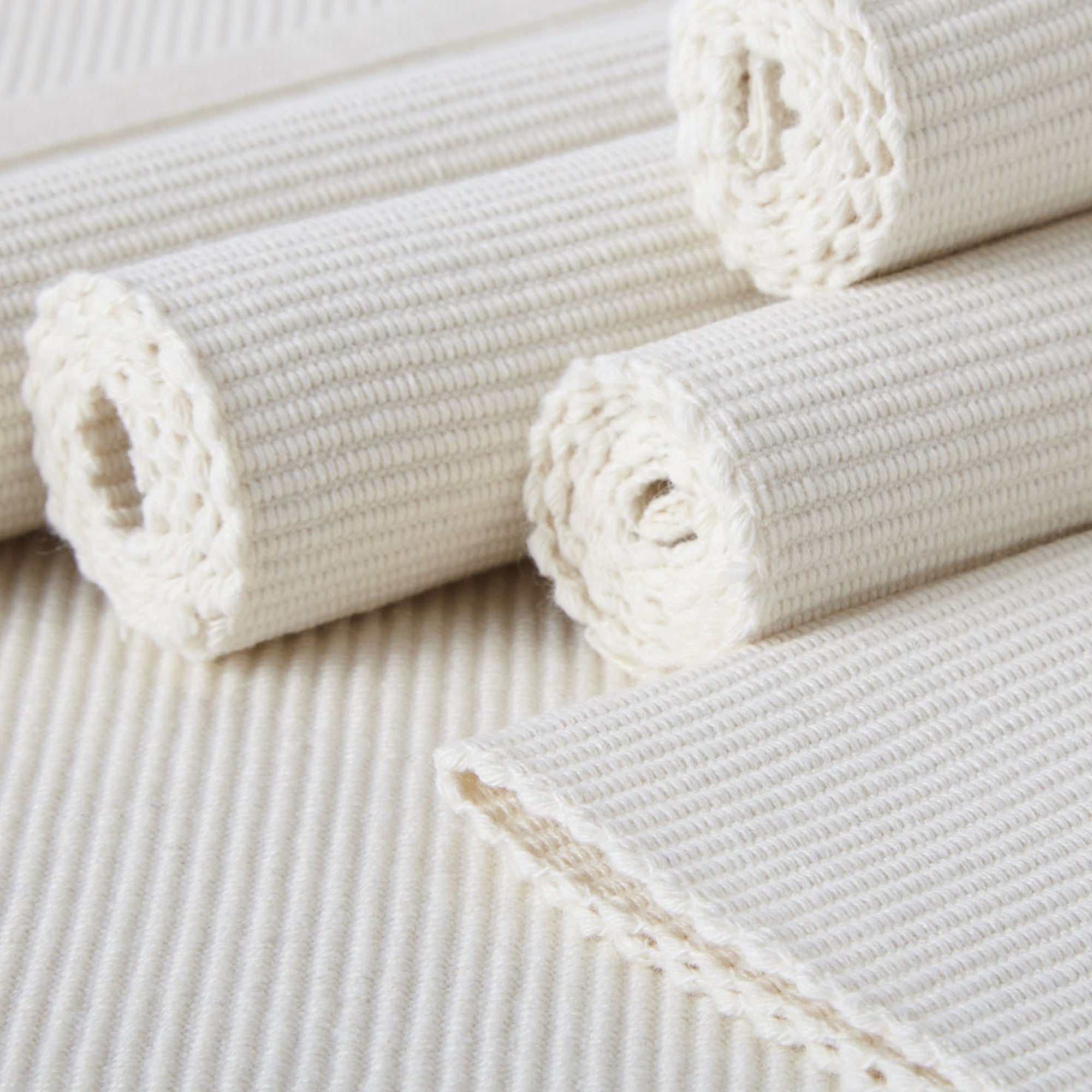 Cotton Solid Off White Placemat (Pack of 6)