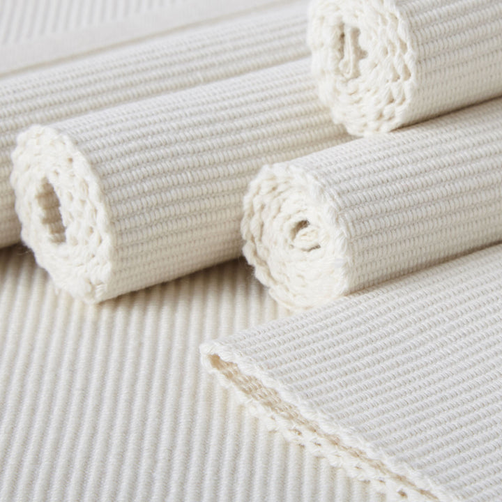 Cotton Solid Off White Placemat (Pack of 6)