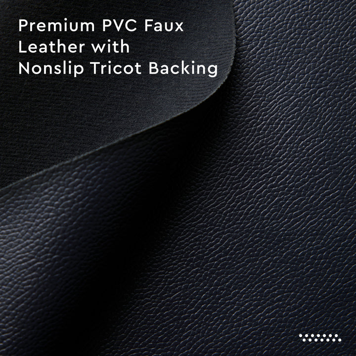 PVC Leather Navy Blue Table Runner