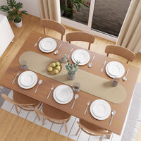 Cotton Beige Table Runner (Pack of 1)