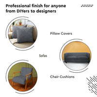 Embossed Velvet Grey Fabric