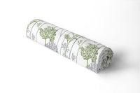 Polyester Printed Green Branches Fabric (1 Meter)