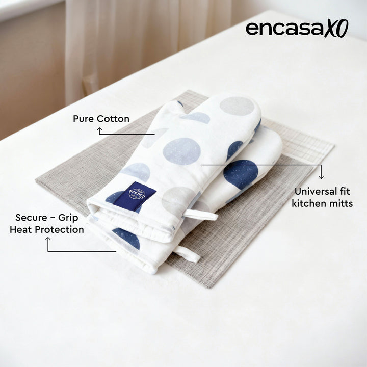 20s Sheeting Blue Moon Oven Gloves (Pack of 2)