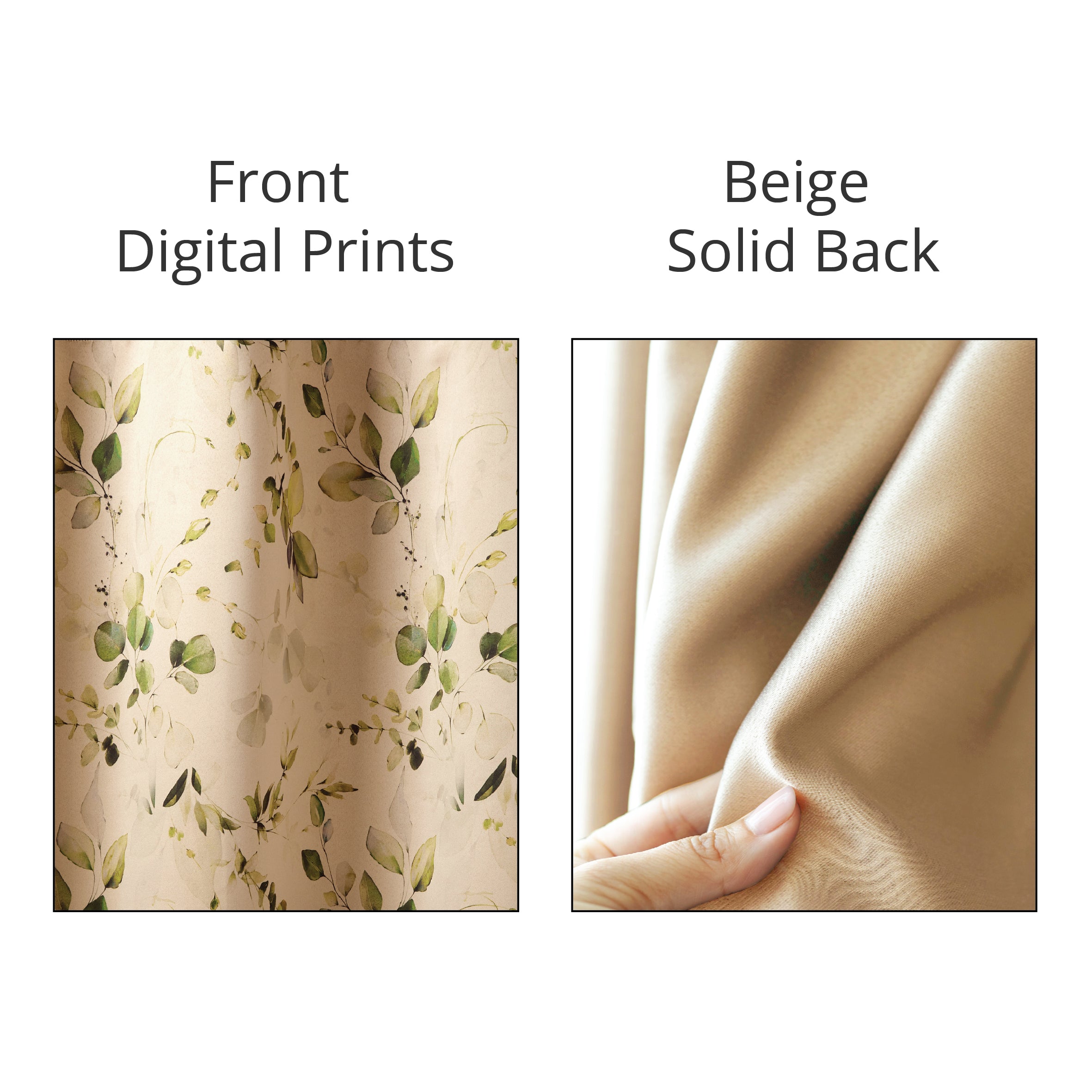 Blackout Polyester Fabric - by The Meter - 100 x 117 cm - Floral Digital Print - Blocks Light, Sound & Heat - Perfect for Blackout Blinds, Door Curtains, Window