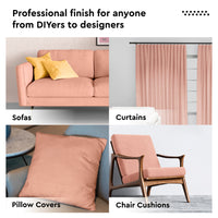 Mercerised Cotton Canvas Fabric, 100x150 cm Wide | Sold by the Metre, Cut to Length | Fabric For Cushions, Sofa Covers, Light Upholstery, Embroidery, Dress Material